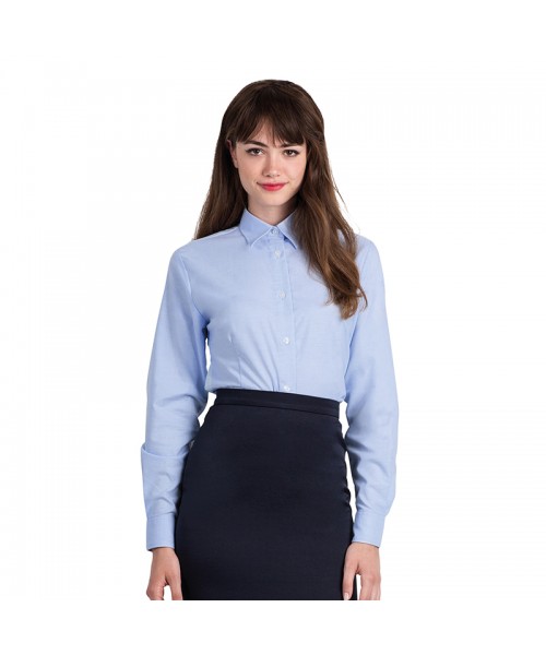 Plain Oxford long sleeve /women B&C 135 GSM